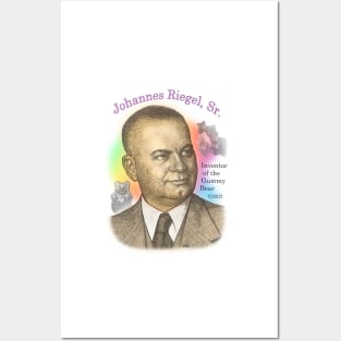 Johannes Riegel, Sr., Inventor of the Gummy Bear Posters and Art